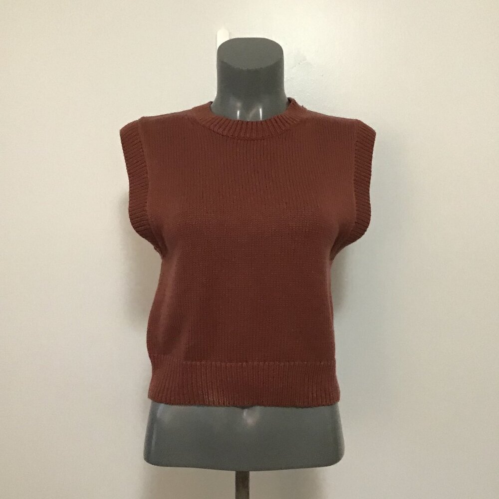 Wilfred Alps Sweater Vest Cognac Size S